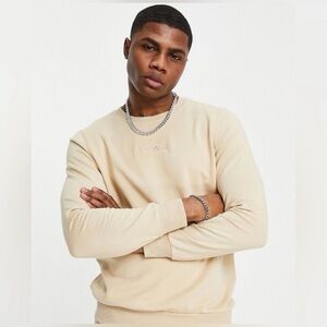 Puma Men's Beige Crewneck Sweater